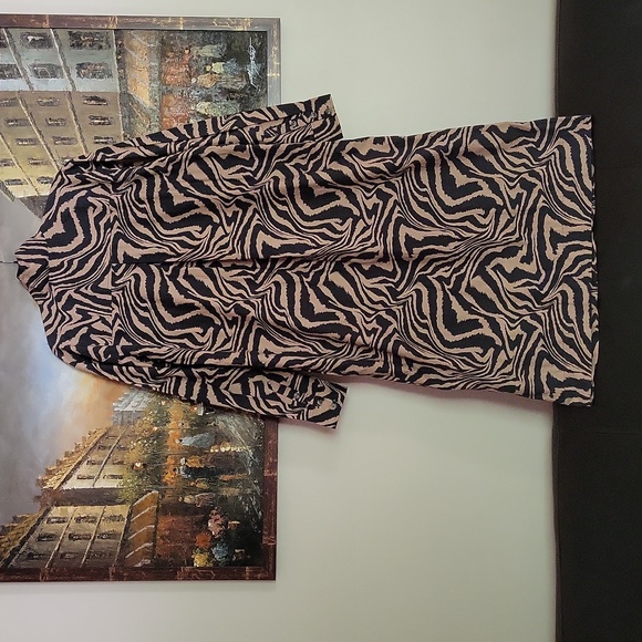 Ganni Animal Print Button Front 100% Cotton Dress - Picture 9 of 12